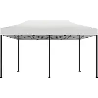 Frankystar Kebon Gartenzelt / Gazebo 3X6 Mt Wasserdichtes Faltzelt før Messen und Mørkte Weiø