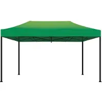 Frankystar Kebon Gartenzelt / Gazebo 3X4,5 m Wasserdichtes Faltzelt før Messen und Mørkte Grøn
