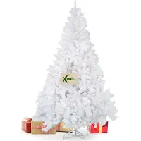 Xonic Claus weißer künstlicher Weihnachtsbaum 120cm – Dichter Tannenbaum Weiß - Christbaum