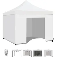 Frankystar Taman Zelt/Gartenpavillon 3X3 Wasserdichtes Faltzelt før Messen und Mørkte Weiøe Farbe