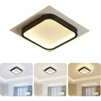 Aiorber LED Deckenleuchte Dimmbar 30W, Modern Quadrat Deckenlampe, 24x24cm, für Wohnzimmer, Flur und Schlafzimmer