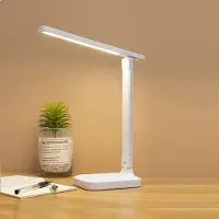 Aiorber LED Tischlampe, 1000mAh Dimmbar Leselampe, Schreibtischlampe, Verstellbare Lampe, USB Ladefunktion mit Akku 3 Helligkeitsstufen