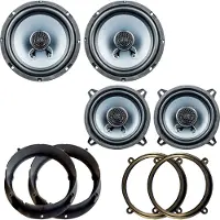 PG Audio Evo III Lautsprecher vorne und hinten passend für Opel Astra H Corsa D E Tigra