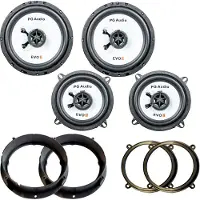 PG Audio Lautsprecher Türen vorne hinten passend für Citroen Nemo ab 2008