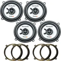 PG Audio Lautsprecherset Tür vorn Seite hinten passend für Ford Fiesta Mazda 121