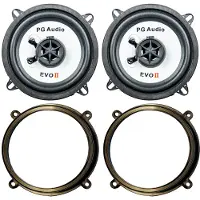 PG Audio Lautsprecher Einbauset passend für Toyota Yaris XP10 Avensis Türen vorn
