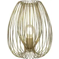 FABAS LUCE Tischleuchte Camp E27 Ø250mm Gold