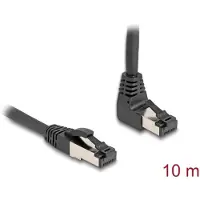 DeLOCK 80398 - Patchkabel, Cat.8.1 S/FTP, oben gewinkelt / gerade, 10 m