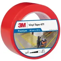 3M 3MTM Weich-PVC-Klebeband 471, Rot, 50 mm x 33 m, 0.14 mm, Einzelverpackt | Packung (1 Rolle)