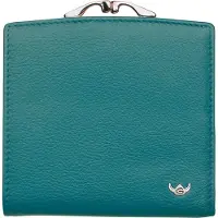 Golden Head Leder Geldbörse Madrid RFID Protect French Coin Purse Wallet Turquoise türkis