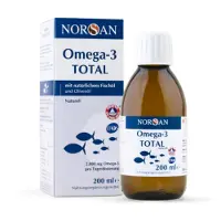 Norsan Omega-3 TOTAL Fischöl mit Vitamin D3 200 ml natürlicher Geschmack