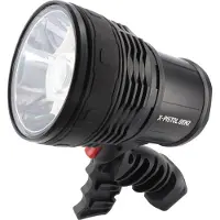 AccuCell LED Handstrahler, der Suchstrahler mit , 1500 Lumen, mit Fokus, max. 530 Meter, Wasserdicht IPX6