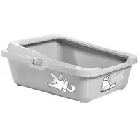 Karlie - Simons Cat Toilette Mit Rand Grau, 43X32X16Cm