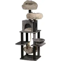 OEM Holz-Katzenleiter mit mehreren Ebenen für Katzenspiel und Entspannung