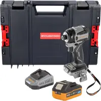 Procraft Industrial ID20Abb Akku Schlagschrauber 20 V 180 Nm 1/4" + 1x Akku 4,0 Ah + Ladegerät +