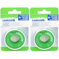 Leukosilk 1,25 cmx5 m Blisterkarte 2x 2x1 St Pflaster