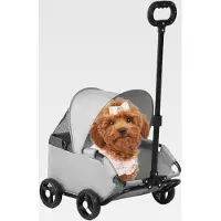 Markenlos Kinderwagen für Katzen | für kleine Hunde und Katzen faltbar | belüfteter Tiertransport für den Außenbereich bis 7 kg | ideal für Einkaufszentren, Parks, Spaziergänge und