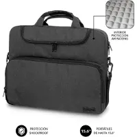 Subblim Maletin Air Padding Laptop Bag 15,6" Dark Grey