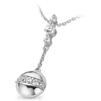 Orphelia Damen-Kette aus 925er Sterlingsilber mit Anhänger – Silber ZH-4743