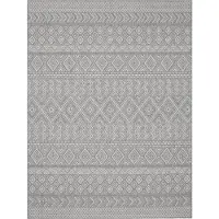 TT Home In-& Outdoor Teppich Wetterfest Balkon Küche Wohnzimmer Boho Rauten Design Größe 160 cm Rund