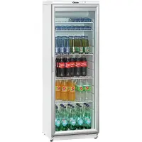 Bartscher Getränkekühlschrank 700323, weiß, mit Glastür, (B/H/T) 60 x 173 x 60 cm, 350 Liter