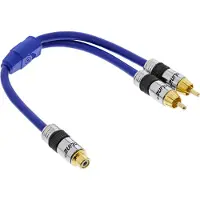 InLine Kabel in RCA (Cinch) – RCA (Cinch) x2 0,2 m blau (89927P)