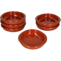MamboCat 6er Set Cazuela mit Griffen Ton-Schale Bernd Ø 10,5cm Größe XS Mittelalter Wikinger