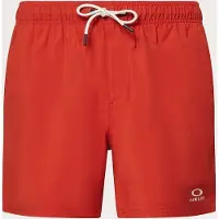 Oakley Badeshorts "Clear Lake 16 Volley" in Rot - XL