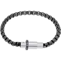 JOOP! Herren Armband 2040565 Edelstahl IP Gun