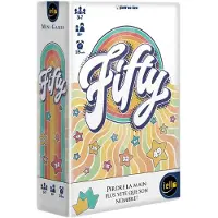 Iello Fifty Spiel, innovative Bingo-Variante mit Zahlen 1-50, englische Version