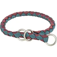 Trixie Cavo Zughalsband für Hunde XS–S: 25–31 cm/o 12 mm bordaux/petrol