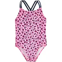 Playshoes UV-Schutz Badeanzug Leo-Print in pink | Gr.: 134/140