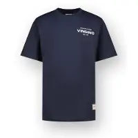 Vingino T-shirt Basic-Logo Junge Blau 152