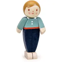 Tender Leaf Toys Tender Leaf Puppenhaus Figur - Elfenbein Vater - Holzspielzeug Familie