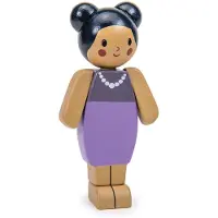 Tender Leaf Toys Tender Leaf Puppenhaus Figur - Mandel Mutter - Holzspielzeug