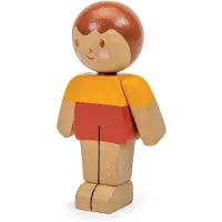 Tender Leaf Toys Tender Leaf Puppenhaus Junge - Caramel Familie Holzspielzeug Figur