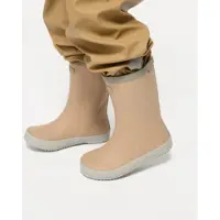 Viking x Kenza Gummistiefel, Dark Sand/Light Green, 38, Kindergummistiefel, Kinderstiefel, Gummistiefel kinder, Kids
