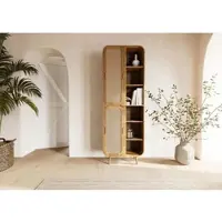 MASSIVMOEBEL24.DE Schrank Mango 70x40x200 natur lackiert VALENCIA #115