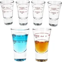 MamboCat 6er Set BOSTON Schnapsgläser 2cl & 4 cl geeicht aus Glas - 52194