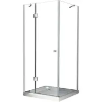 Glasdeals Duschkabine RECREO 90 x 90 x 190 cm ohne Duschtasse