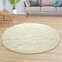 TT Home Teppich Wohnzimmer Hochflor Langflor Weich Soft Modernes Einfarbiges Design