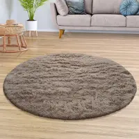 TT Home Teppich Wohnzimmer Hochflor Langflor Weich Soft Modernes Einfarbiges Design