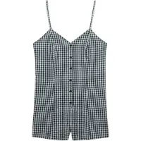 Superdry für Damen. W8012138A Mono Gingham Cami Marineblau (S), Lässig, Baumwolle