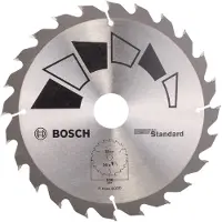 Bosch Kreissägeblatt STANDARD D= 190 mm, Bohrung= 30 mm, Z= 24