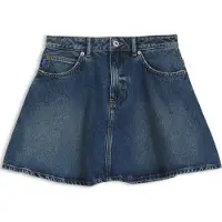 HUGO Blauer Minirock aus Denim mit hohem Bund Grösse L