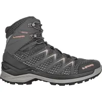 Lowa Wander-Travelschuhe Innox Pro Mid GTX (All-Terrain, Synthetik/Textil, wasserdicht) 2025 anthrazitgrau/rose Damen