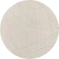 TT Home In-& Outdoorteppich Wetterfest Balkon Schlafzimmer Boho Skandi Motiv Unifarben Geometrische Optik Moderner Style Größe 120 cm Rund