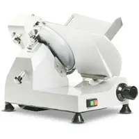 GASFRIT – Elektrische Aufschnittmaschine grau, Aluminium/Edelstahl, 300 mm Scheibe, 250 W