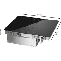 Cecotec Bolero Squad Ih 4200 Fullflex 60 Cm Induktionskochfeld Mit Dunstabzugshaube