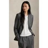 Ralph Lauren für Damen. 211971389001 Blazer aus grauem Wollgemisch (40), Lässig, Wolle, Klassisch